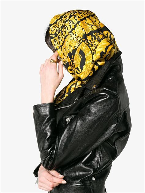 versace hat and scarf|farfetch versace scarf.